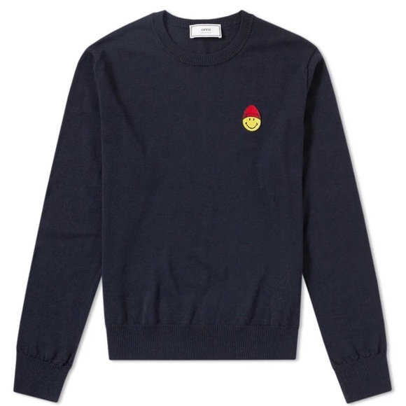AMI ALEXANDRE MATTIUSSI SMILEY MERINO CREW
KNIT size M - Picture 1 of 7